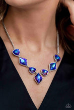 Load image into Gallery viewer, Glittering Geometrics - Purple Necklace
