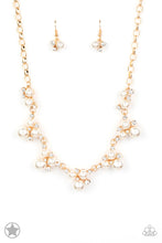 Load image into Gallery viewer, Toast To Perfection - Gold (Pearls and White Rhinestone) Necklace
