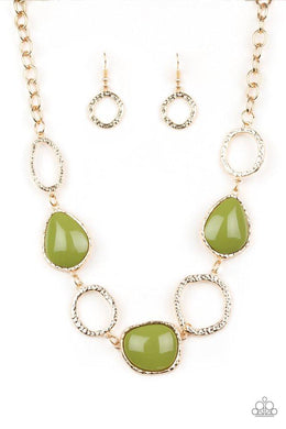 Haute Heirloom Green Necklace freeshipping - JewLz4u Gemstone Gallery