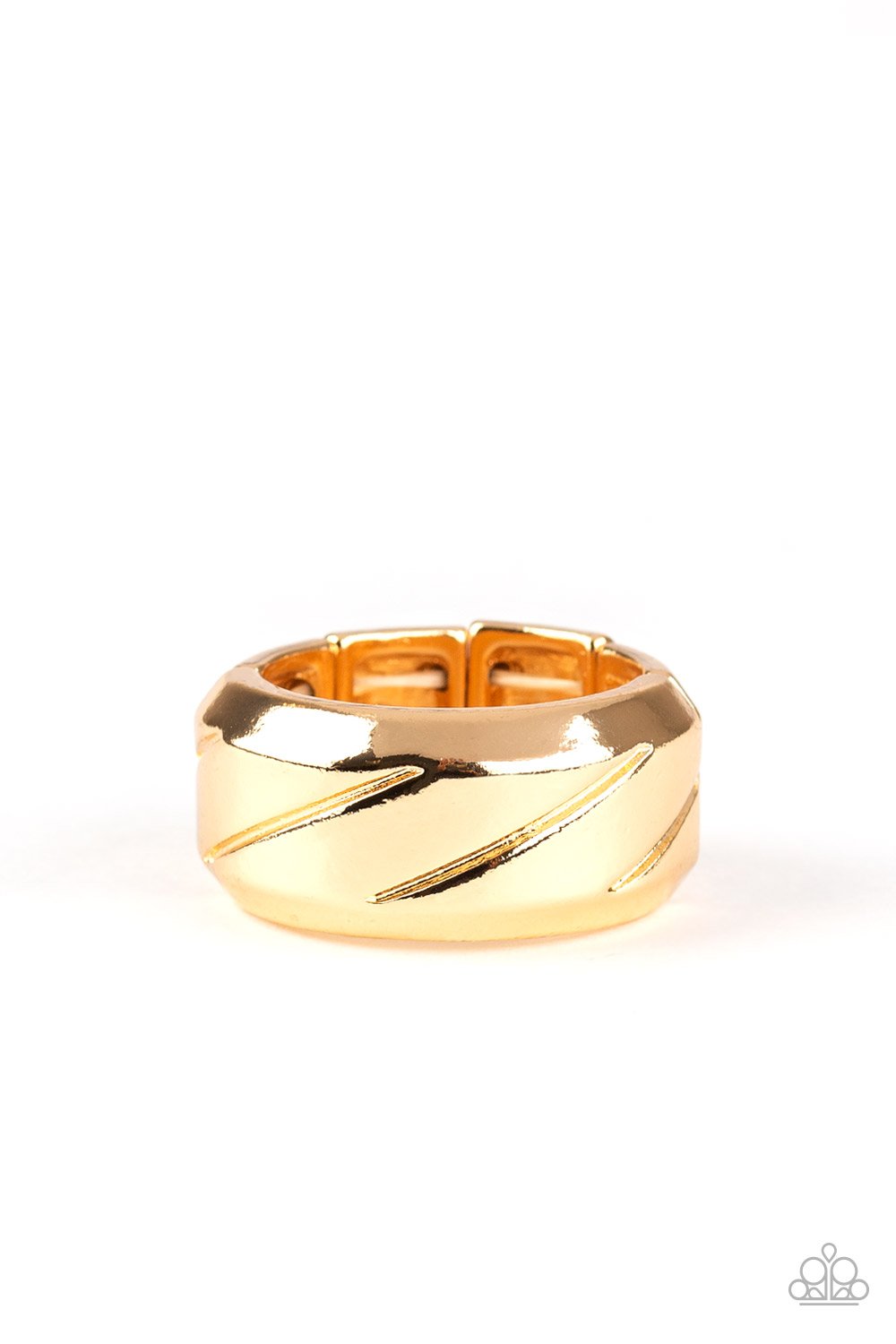 Sideswiped Gold Ring freeshipping - JewLz4u Gemstone Gallery