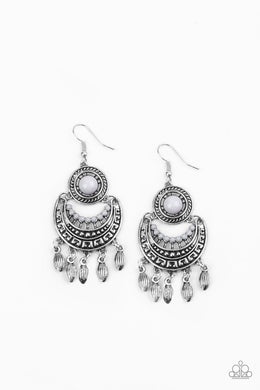 Mantra to Mantra Silver Earring freeshipping - JewLz4u Gemstone Gallery