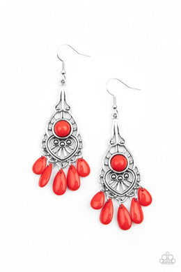 Fruity Tropics - Red Earring freeshipping - JewLz4u Gemstone Gallery