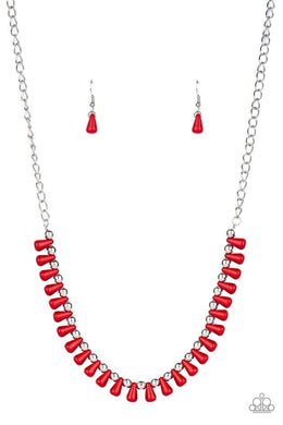 Extinct Species - Red Necklace freeshipping - JewLz4u Gemstone Gallery