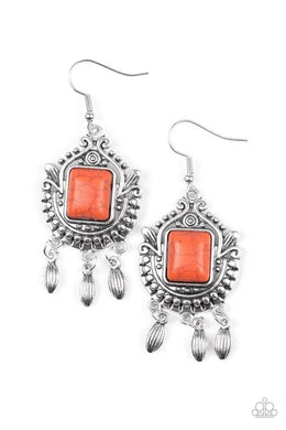 Open Pastures - Orange Earring freeshipping - JewLz4u Gemstone Gallery