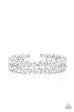 Load image into Gallery viewer, Megawatt Majesty - White (Rhinestone) Bracelet freeshipping - JewLz4u Gemstone Gallery
