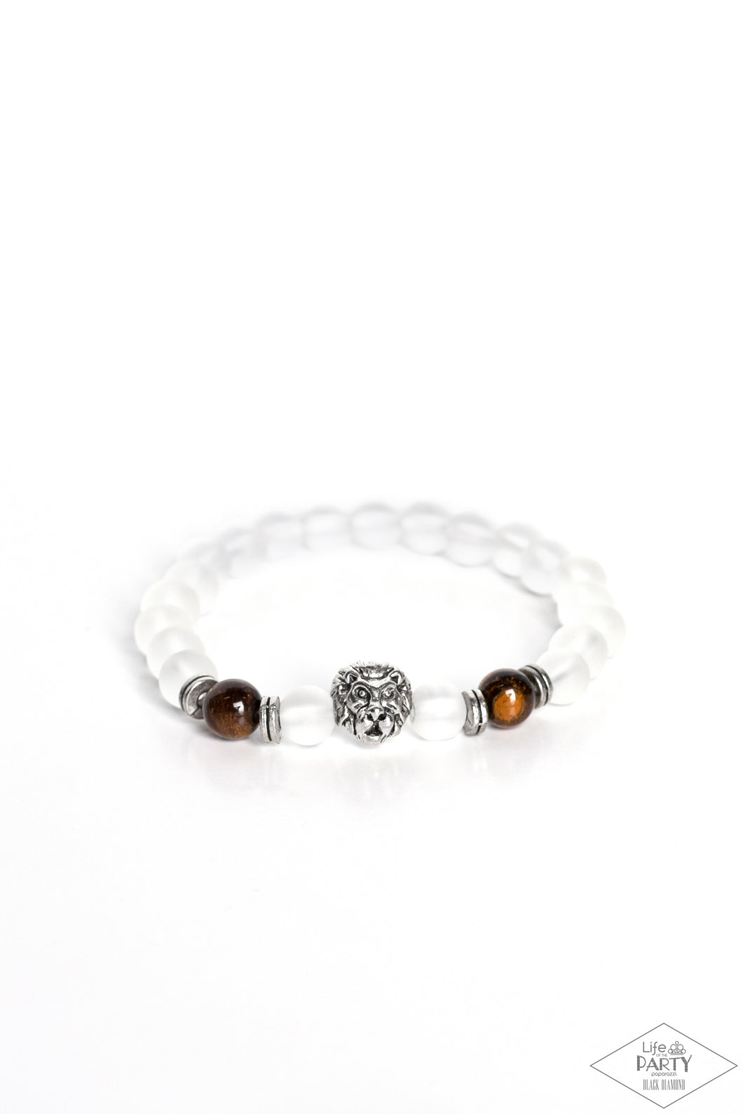 The Lion's Share - Brown (Lion Charm/Tiger's Eye Stone) Bracelet