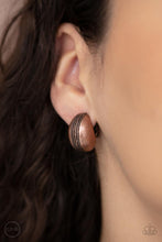 Load image into Gallery viewer, Classic Curves - Copper Clip On Earring freeshipping - JewLz4u Gemstone Gallery
