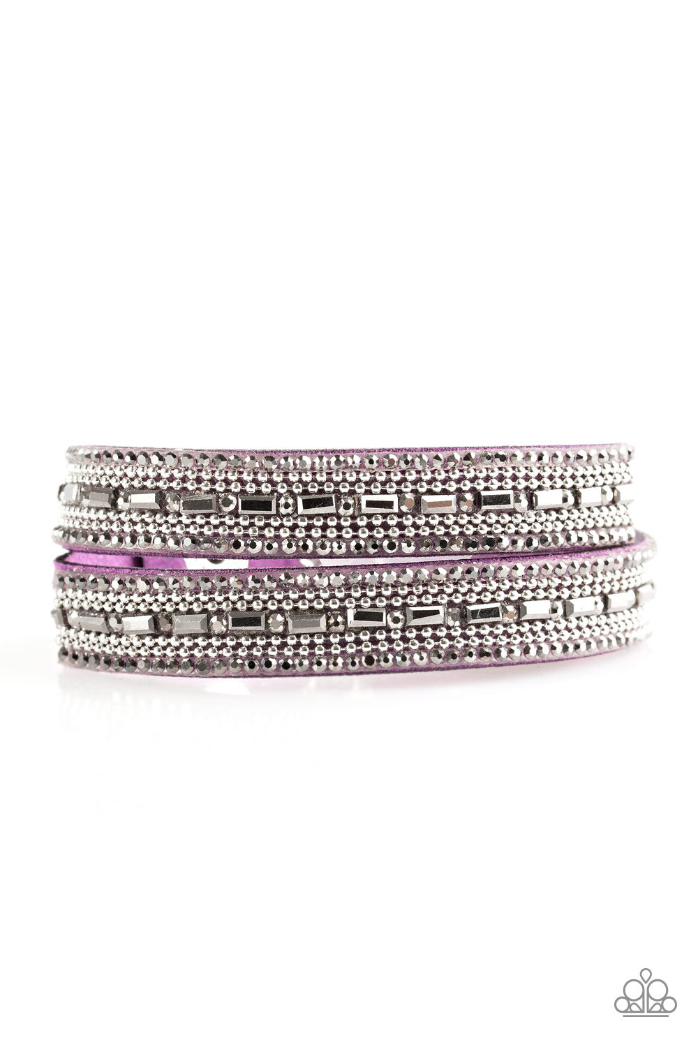 Shimmer and Sass - Purple Urban Bracelet freeshipping - JewLz4u Gemstone Gallery