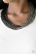 Load image into Gallery viewer, Flashy Fashion - Black Necklace
