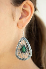 Load image into Gallery viewer, Floral Frill - Green Earring freeshipping - JewLz4u Gemstone Gallery
