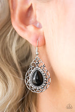 Load image into Gallery viewer, Flirty Finesse - Black Earring
