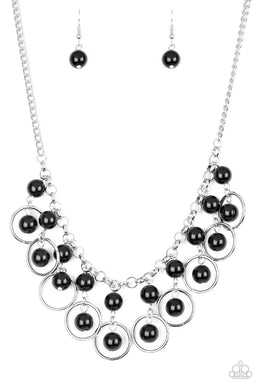 Really Rococo Black Necklace freeshipping - JewLz4u Gemstone Gallery