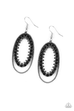 Marry Into Money Black Earring freeshipping - JewLz4u Gemstone Gallery