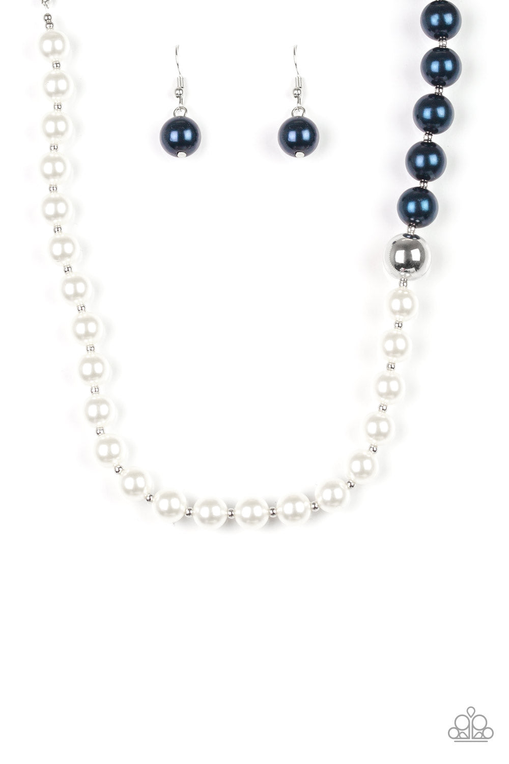 5th Avenue A-Lister - Blue (Pearl and White Pearl) Necklace