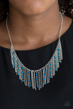 Load image into Gallery viewer, Harlem Hideaway - Blue Necklace freeshipping - JewLz4u Gemstone Gallery
