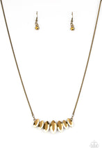 Load image into Gallery viewer, Leading Lady - Brass Necklace freeshipping - JewLz4u Gemstone Gallery
