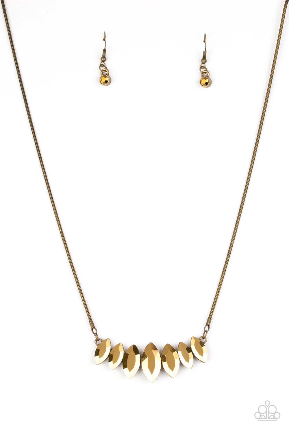 Leading Lady - Brass Necklace freeshipping - JewLz4u Gemstone Gallery