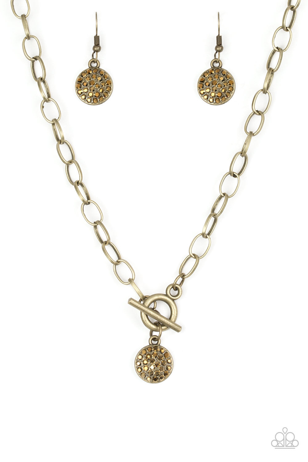 Sorority Sisters - Brass Necklace freeshipping - JewLz4u Gemstone Gallery