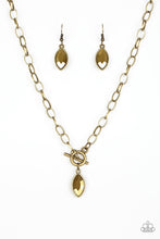 Load image into Gallery viewer, Club Sparkle - Brass Necklace freeshipping - JewLz4u Gemstone Gallery
