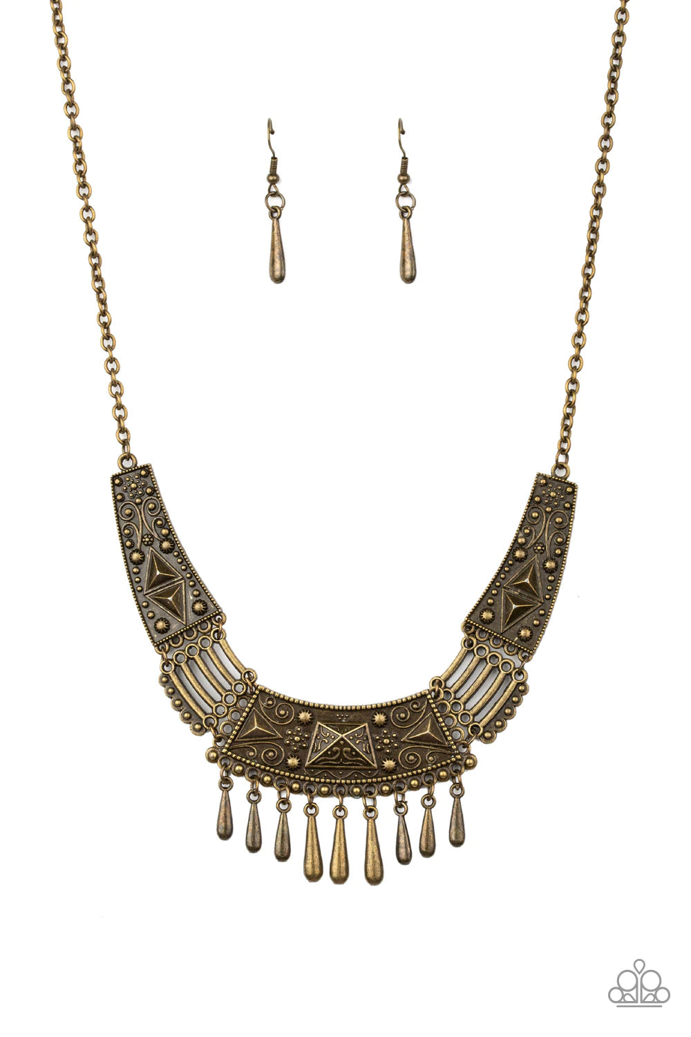 STEER It Up - Brass Necklace
