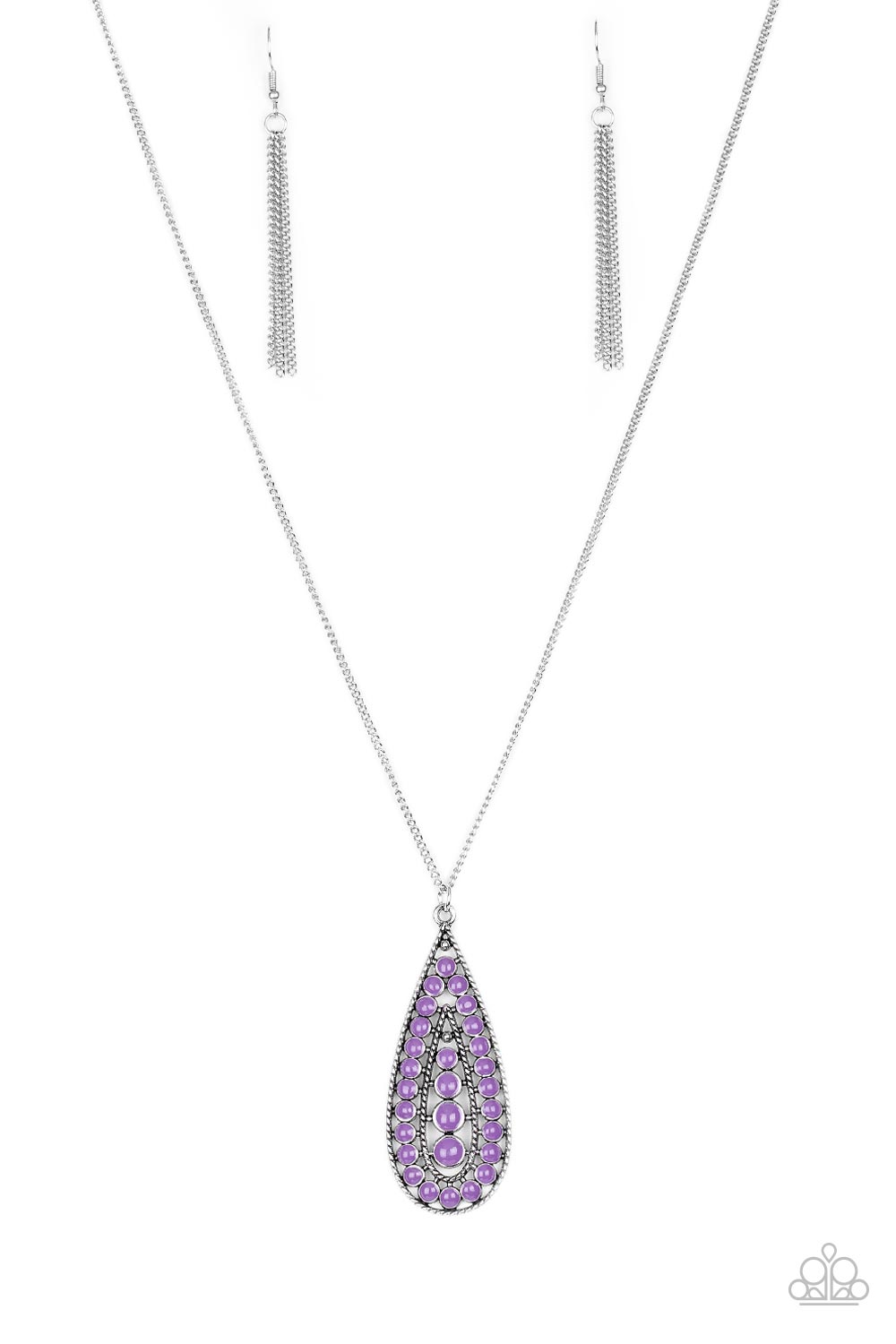 Tiki Tease - Purple Necklace freeshipping - JewLz4u Gemstone Gallery
