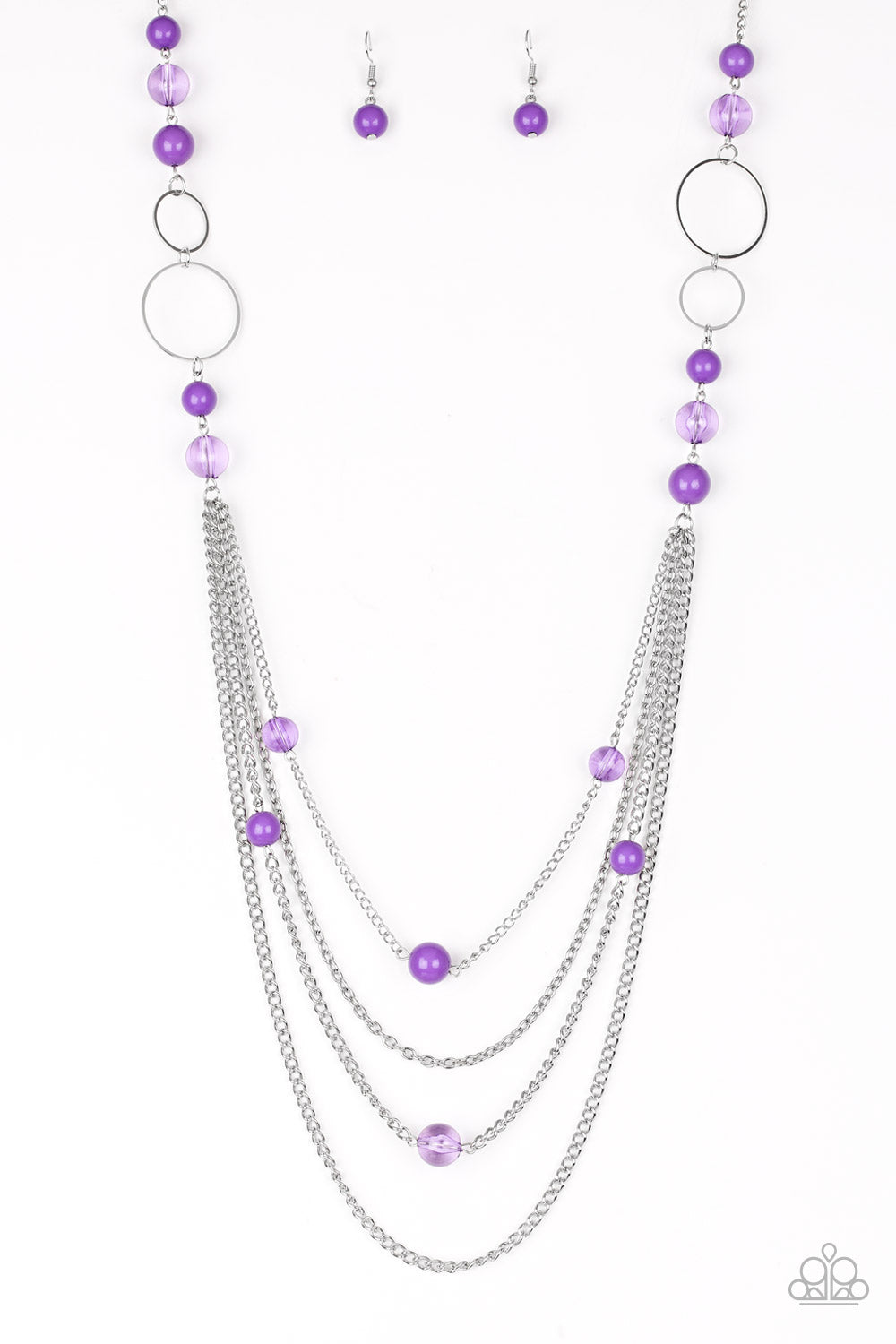 Bubbly Bright - Purple Necklace freeshipping - JewLz4u Gemstone Gallery