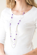Load image into Gallery viewer, Bubbly Bright - Purple Necklace freeshipping - JewLz4u Gemstone Gallery
