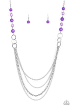 Load image into Gallery viewer, Vividly Vivid - Purple Necklace
