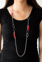 Load image into Gallery viewer, Flirty Foxtrot - Red Necklace
