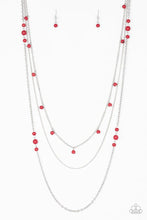 Load image into Gallery viewer, Laying The Groundwork - Red Necklace
