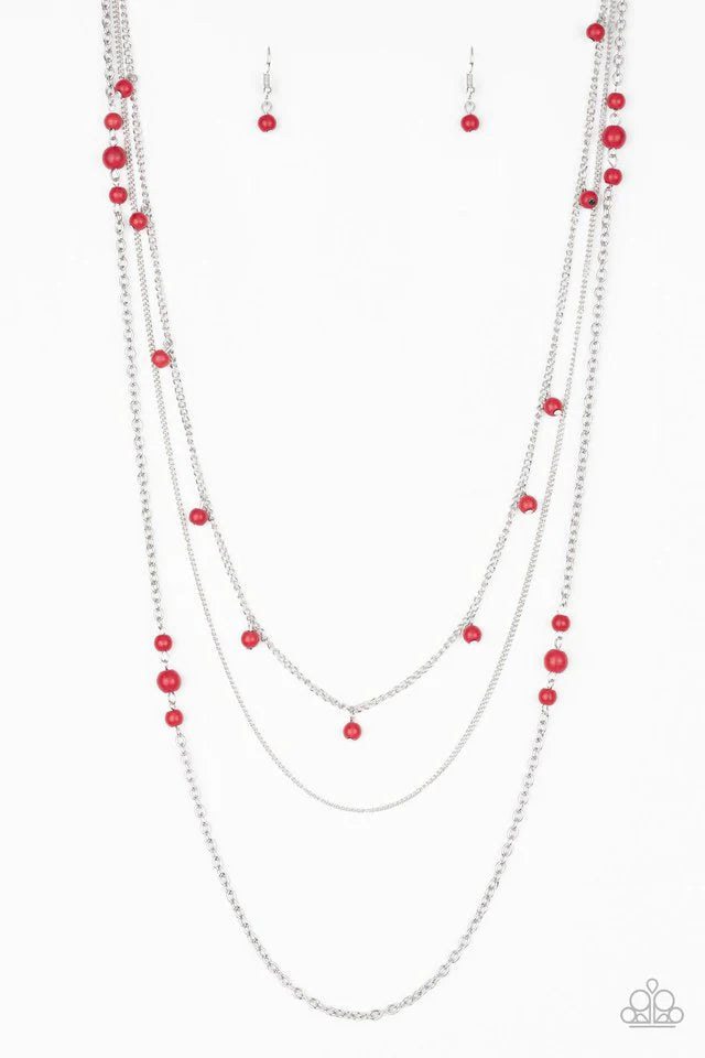 Laying The Groundwork - Red Necklace