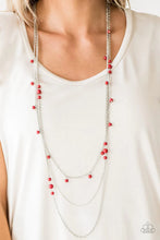 Load image into Gallery viewer, Laying The Groundwork - Red Necklace
