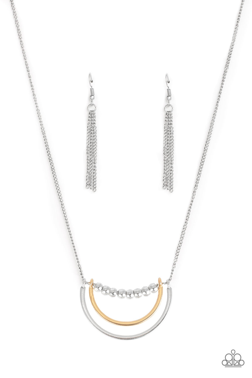 Artificial Arches - Silver (Multi) Necklace freeshipping - JewLz4u Gemstone Gallery