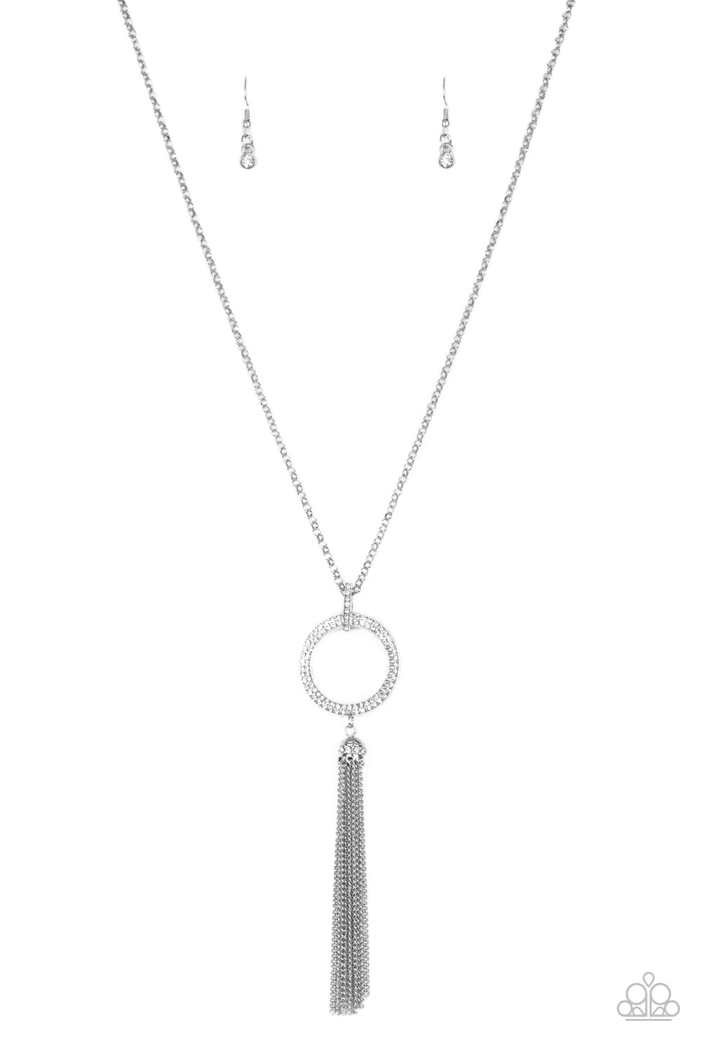 Straight to the Top - White Necklace