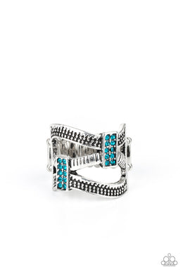 Urban Upscale - Blue Ring freeshipping - JewLz4u Gemstone Gallery