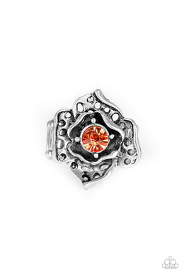 Glowing Gardens - Orange Ring freeshipping - JewLz4u Gemstone Gallery