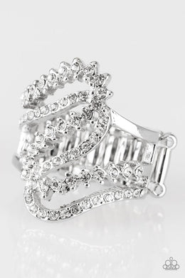 Make Waves - White Ring freeshipping - JewLz4u Gemstone Gallery