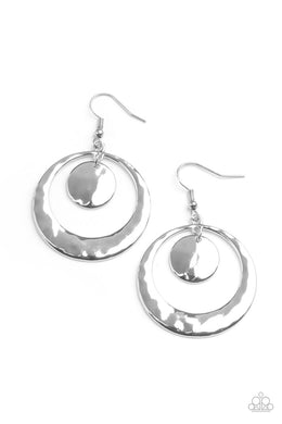 Rounded Radiance - Silver Earring freeshipping - JewLz4u Gemstone Gallery