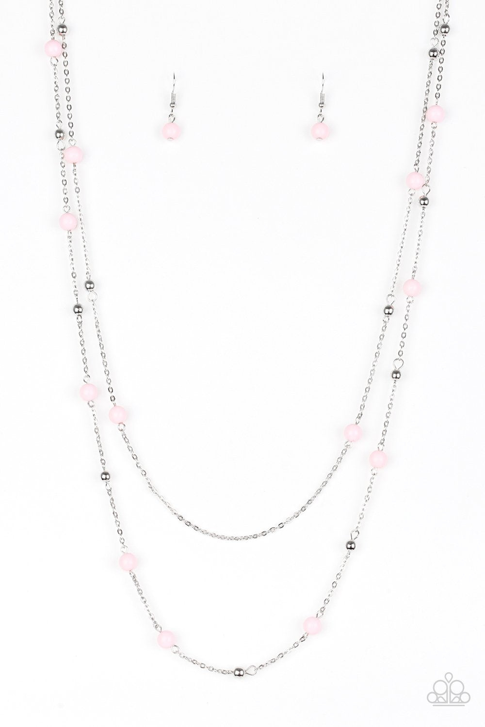 Beach Party Pageant - Pink Necklace freeshipping - JewLz4u Gemstone Gallery