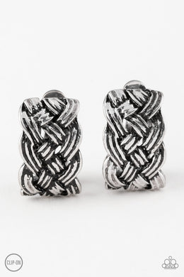 Urban Ulterior Silver Clip-On Earring freeshipping - JewLz4u Gemstone Gallery