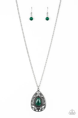 Modern Majesty - Green Necklace freeshipping - JewLz4u Gemstone Gallery