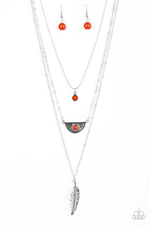 Sahara Sparrow Orange Necklace freeshipping - JewLz4u Gemstone Gallery