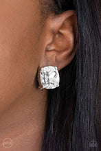 Load image into Gallery viewer, Bombshell Brilliance - White Clip-On Earring freeshipping - JewLz4u Gemstone Gallery
