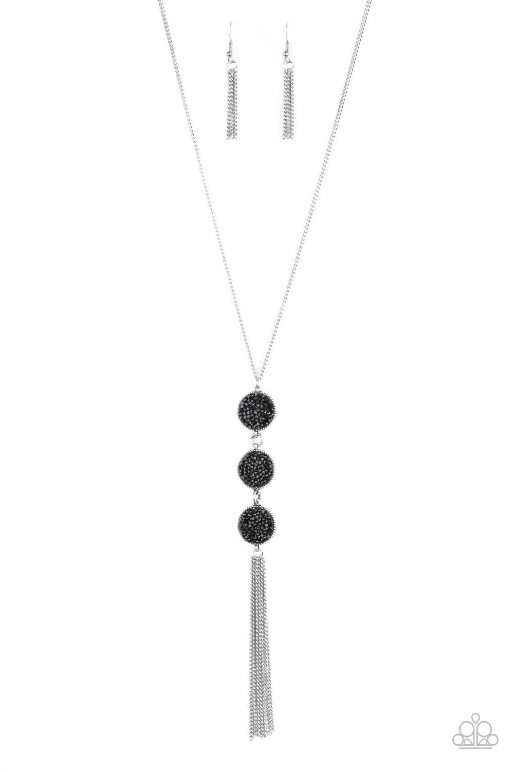 Triple Shimmer - Black Necklace freeshipping - JewLz4u Gemstone Gallery