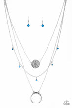 Load image into Gallery viewer, Lunar Lotus - Blue Necklace freeshipping - JewLz4u Gemstone Gallery
