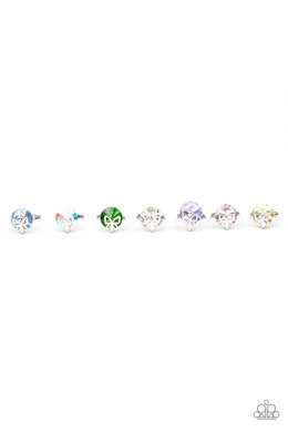 Starlet Shimmer Iridescent Crystal with Silver Butterfly Frame Ring freeshipping - JewLz4u Gemstone Gallery
