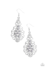 Load image into Gallery viewer, Sprinkle On The Sparkle - Silver (Gray Pearl and White Rhinestone) Earring freeshipping - JewLz4u Gemstone Gallery
