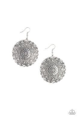 Mandala Mandalay White Earring freeshipping - JewLz4u Gemstone Gallery