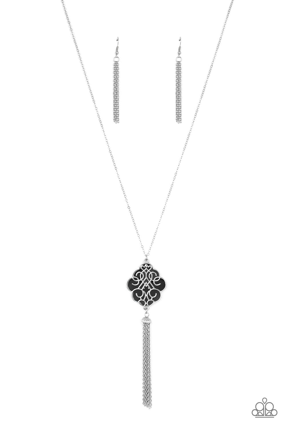 Malibu Mandala - Black Necklace freeshipping - JewLz4u Gemstone Gallery