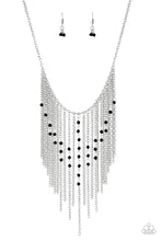 Load image into Gallery viewer, First Class Fringe - Black Necklace
